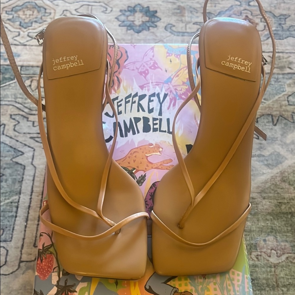 Jeffrey Campbell Fluxx Nude Heeled Sandals